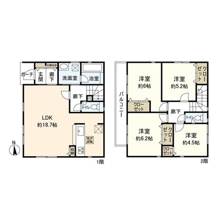 平塚市田村1丁目 新築戸建 間取図(平面図)