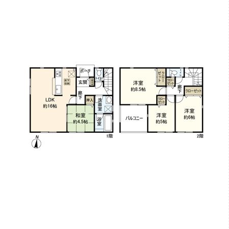 平塚市南金目 新築戸建 11号棟 間取図(平面図) 平塚市南金目 新築戸建 11号棟 間取図(平面図)