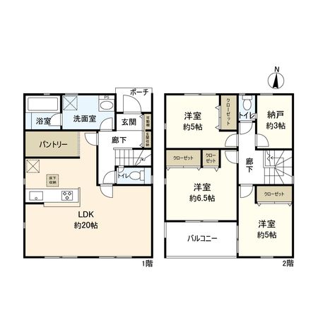 平塚市南金目 新築戸建 13号棟 間取図(平面図) 平塚市南金目 新築戸建 13号棟 間取図(平面図)