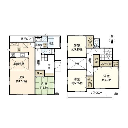 小田原市国府津 新築戸建 3号棟 間取図(平面図)