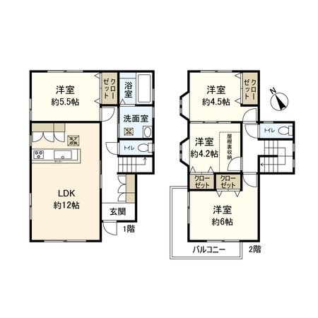 平塚市南金目 戸建 間取図(平面図) 間取図(平面図)