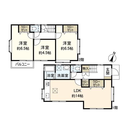 平塚市御殿1丁目 戸建 間取図(平面図) 間取図(平面図)