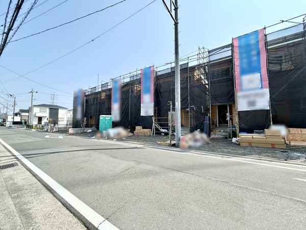 平塚市御殿4丁目 新築戸建 6号棟 前面道路含む外観 平塚市御殿4丁目 新築戸建 6号棟 前面道路含む外観
