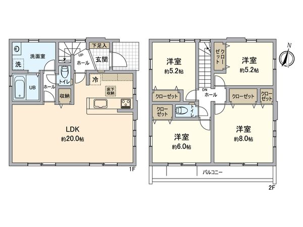 平塚市桃浜町 新築戸建 間取図(平面図)