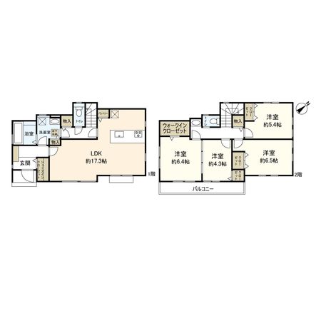 小田原市東町5丁目 新築戸建 間取図(平面図)