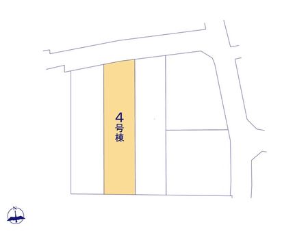 平塚市岡崎 新築戸建 4号棟 区画図