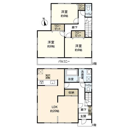 平塚市四之宮3丁目 戸建 間取図(平面図) 平塚市四之宮3丁目 戸建 間取図(平面図)