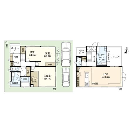 平塚市菫平 戸建 32号棟 間取図(平面図) 平塚市菫平 戸建 32号棟 間取図(平面図)