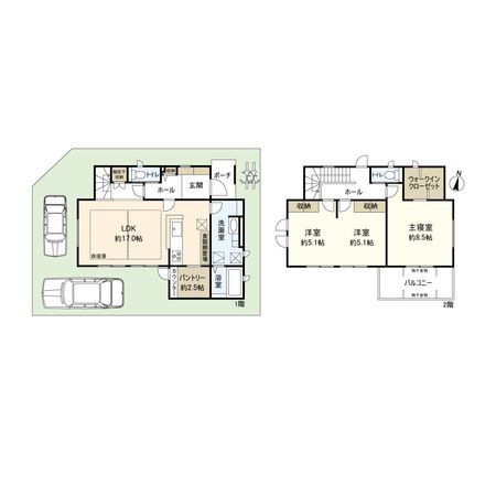 平塚市菫平 戸建 33号棟 間取図(平面図) 平塚市菫平 戸建 33号棟 間取図(平面図)
