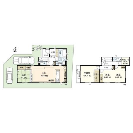 平塚市菫平 戸建 27号棟 間取図(平面図) 平塚市菫平 戸建 27号棟 間取図(平面図)