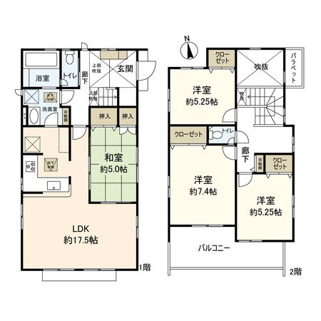 平塚市入野 新築戸建 3号棟 間取図(平面図) 平塚市入野 新築戸建 3号棟 間取図(平面図)