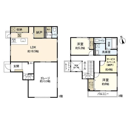 平塚市岡崎 戸建 間取図(平面図) 平塚市岡崎 戸建 間取図(平面図)
