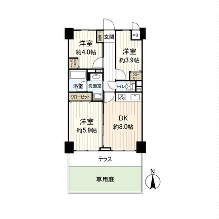 ライオンズガーデン平塚 間取図(平面図)