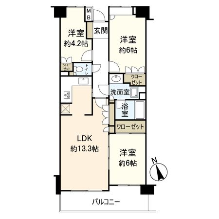 小田原パークホームズ 間取図(平面図) 間取図(平面図)