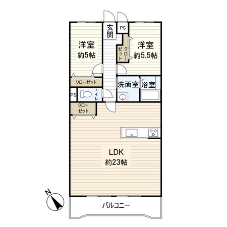 城山サニーハイツ 間取図(平面図)