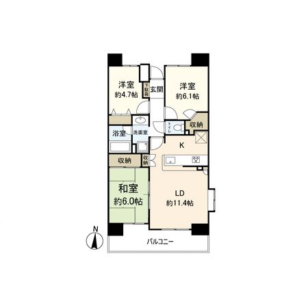 ダイアパレス湘南平塚 間取図(平面図) ダイアパレス湘南平塚 間取図(平面図)