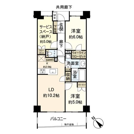 オープンレジデンシア小田原マーレ 間取図(平面図)