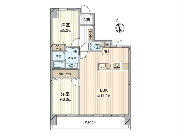 東急ドエル・アルス平塚 間取図(平面図)