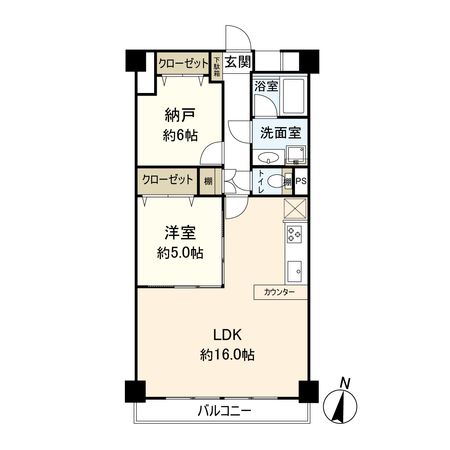 ココス八重咲 間取図(平面図)