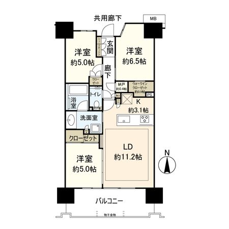 ル・サンク小田原栄町 間取図(平面図)