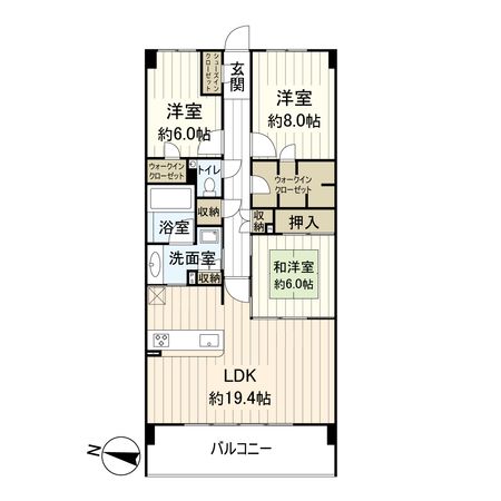 アクアテラス大磯 間取図(平面図)