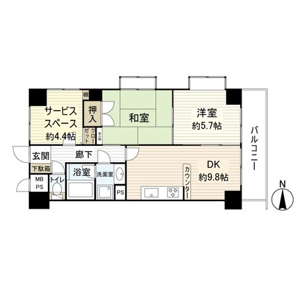 ライオンズプラザ平塚第二 間取図(平面図) ライオンズプラザ平塚第二 間取図(平面図)