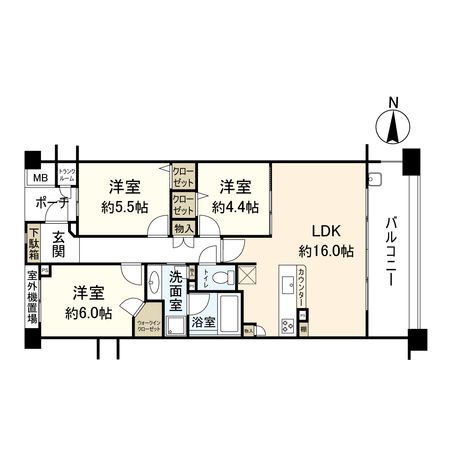 湘南袖ケ浜レジデンス 間取図(平面図) 間取図(平面図)