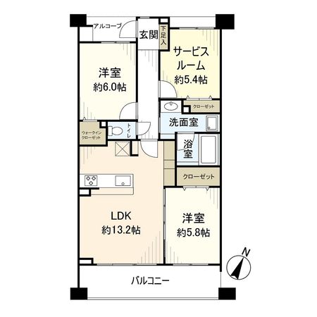 マイキャッスル湘南平塚サザンコート 間取図(平面図) マイキャッスル湘南平塚サザンコート 間取図(平面図)