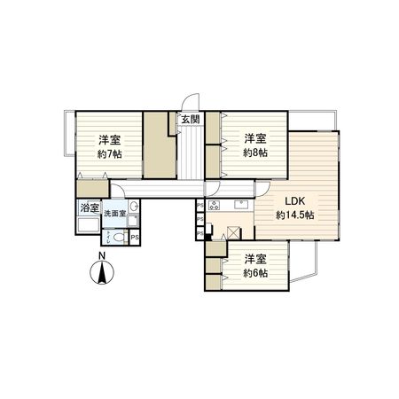 ライオンズマンション大磯 間取図(平面図) ライオンズマンション大磯 間取図(平面図)