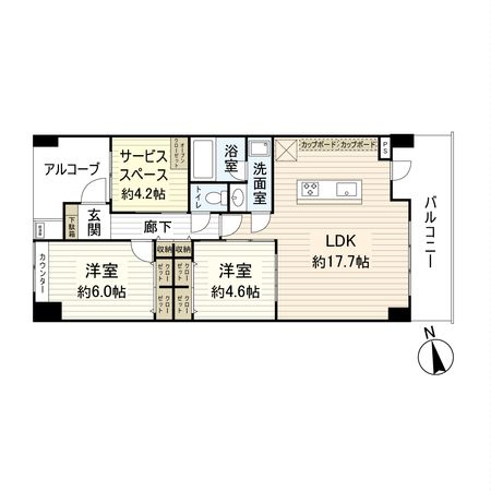 サーパス湘南代官町 間取図(平面図) 間取図(平面図)