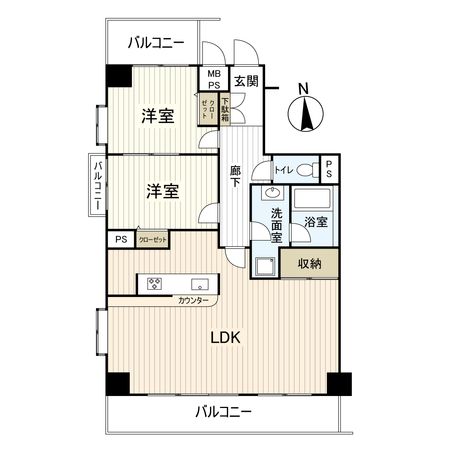 ライオンズマンション平塚明石町 間取図(平面図) ライオンズマンション平塚明石町 間取図(平面図)