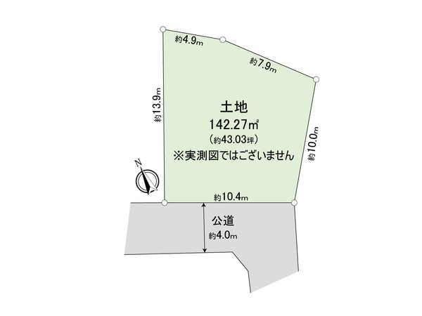 伊勢原市岡崎 土地 区画図