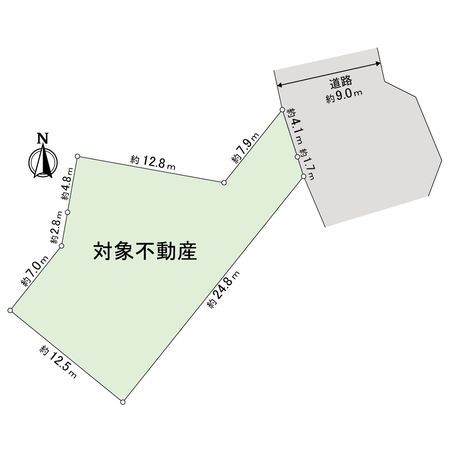 厚木市森の里2丁目 土地 区画図