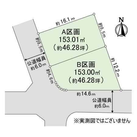 厚木市林4丁目 B区画 区画図