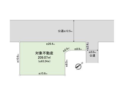 厚木市飯山南5丁目 区画図