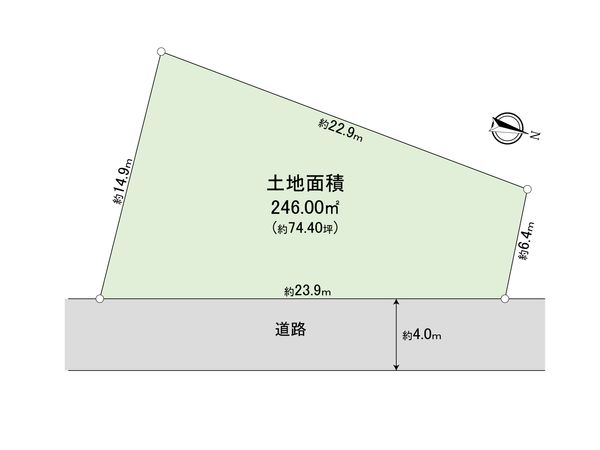 厚木市三田 土地 区画図 厚木市三田 土地 区画図