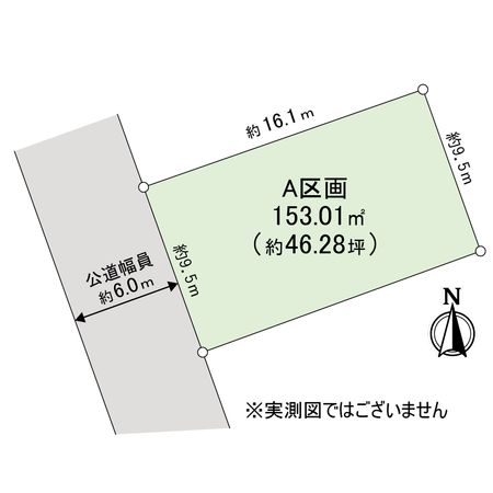 厚木市林4丁目 A区画 区画図