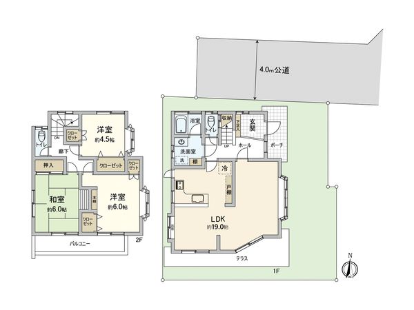 伊勢原市岡崎 戸建 間取図(平面図)