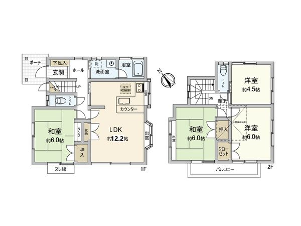 伊勢原市八幡台2丁目 戸建 間取図(平面図) 伊勢原市八幡台2丁目 戸建 間取図(平面図)
