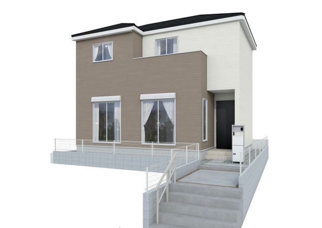 伊勢原市石田 新築戸建 2号棟 外観パース図