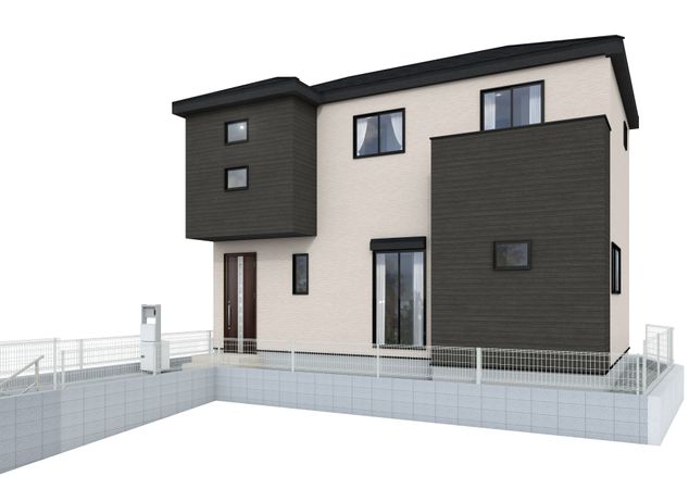 伊勢原市石田 新築戸建 3号棟 外観パース図