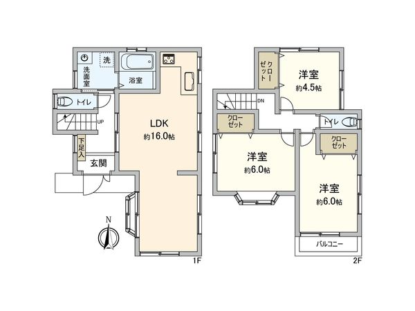 厚木市長谷 戸建 間取図(平面図) 厚木市長谷 戸建 間取図(平面図)
