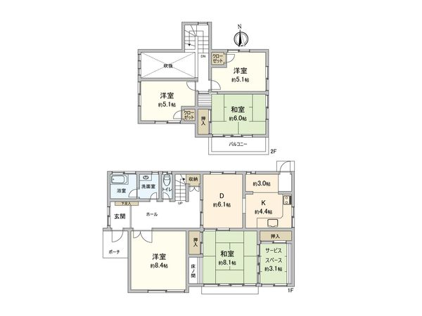 伊勢原市高森4丁目 戸建 間取図(平面図)