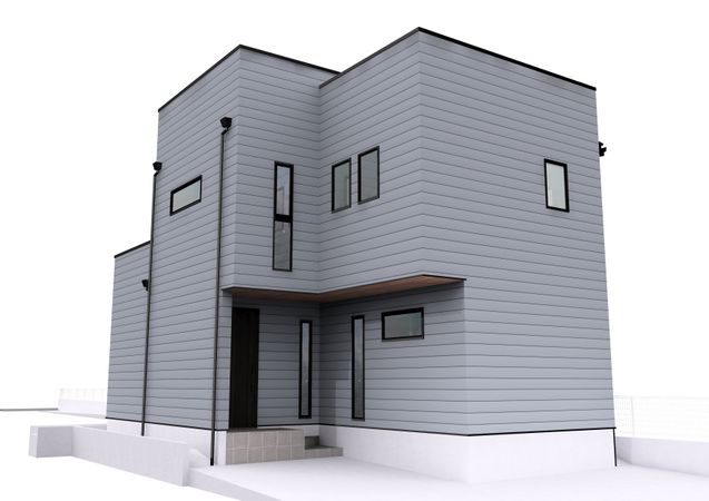 厚木市元町 新築戸建A号棟 外観パース図