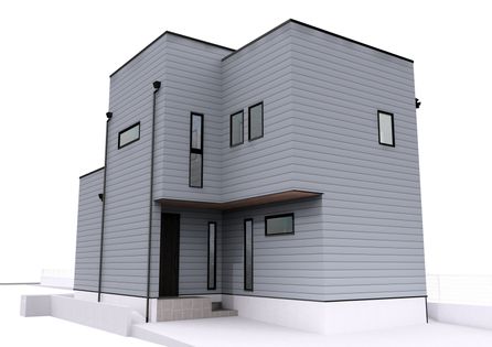 厚木市元町 新築戸建A号棟 外観パース図