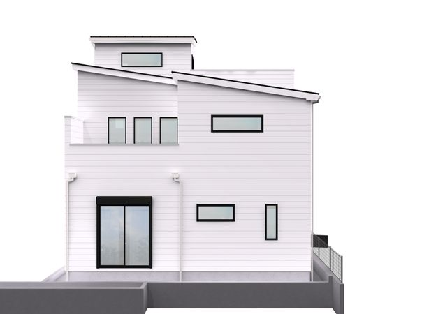 厚木市元町 新築戸建B号棟 外観パース図
