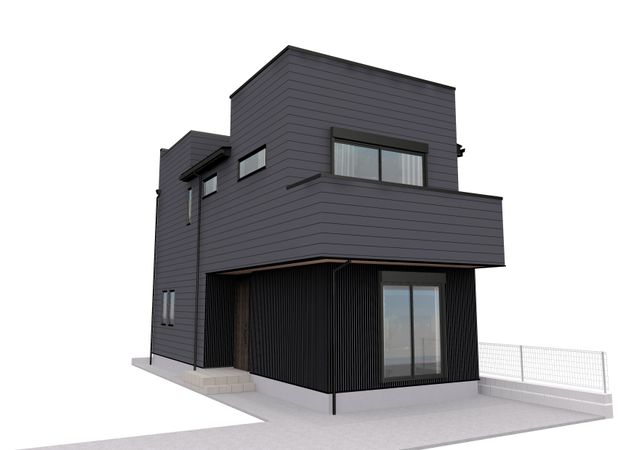 厚木市元町 新築戸建C号棟 外観パース図 厚木市元町 新築戸建C号棟 外観パース図