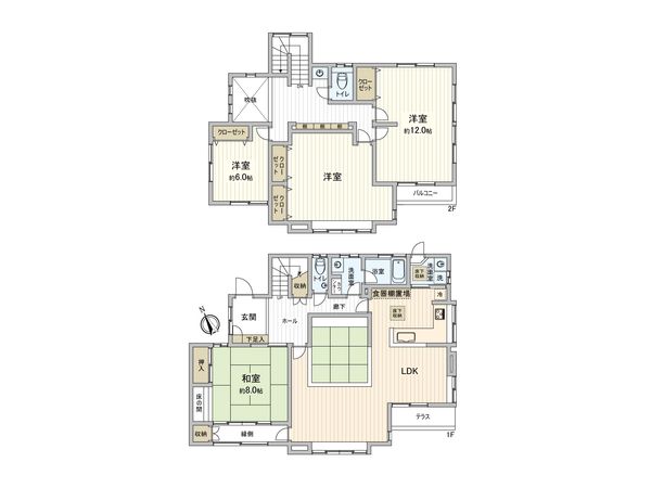 厚木市森の里4丁目 戸建 間取図(平面図) 厚木市森の里4丁目 戸建 間取図(平面図)