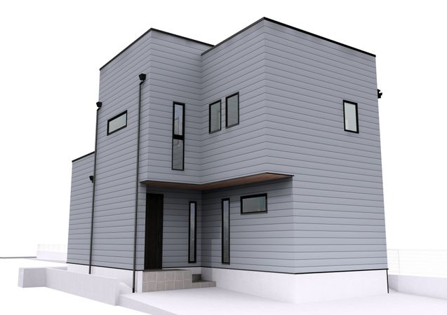 厚木市元町 新築戸建A号棟 外観パース図 厚木市元町 新築戸建A号棟 外観パース図
