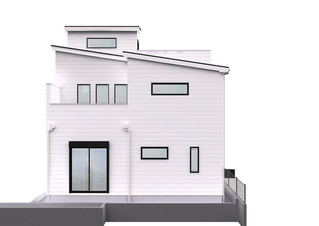 厚木市元町 新築戸建B号棟 外観パース図 厚木市元町 新築戸建B号棟 外観パース図